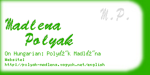 madlena polyak business card